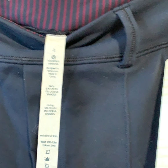 Lululemon trouser pant size 4 navy blue - Picture 5 of 9
